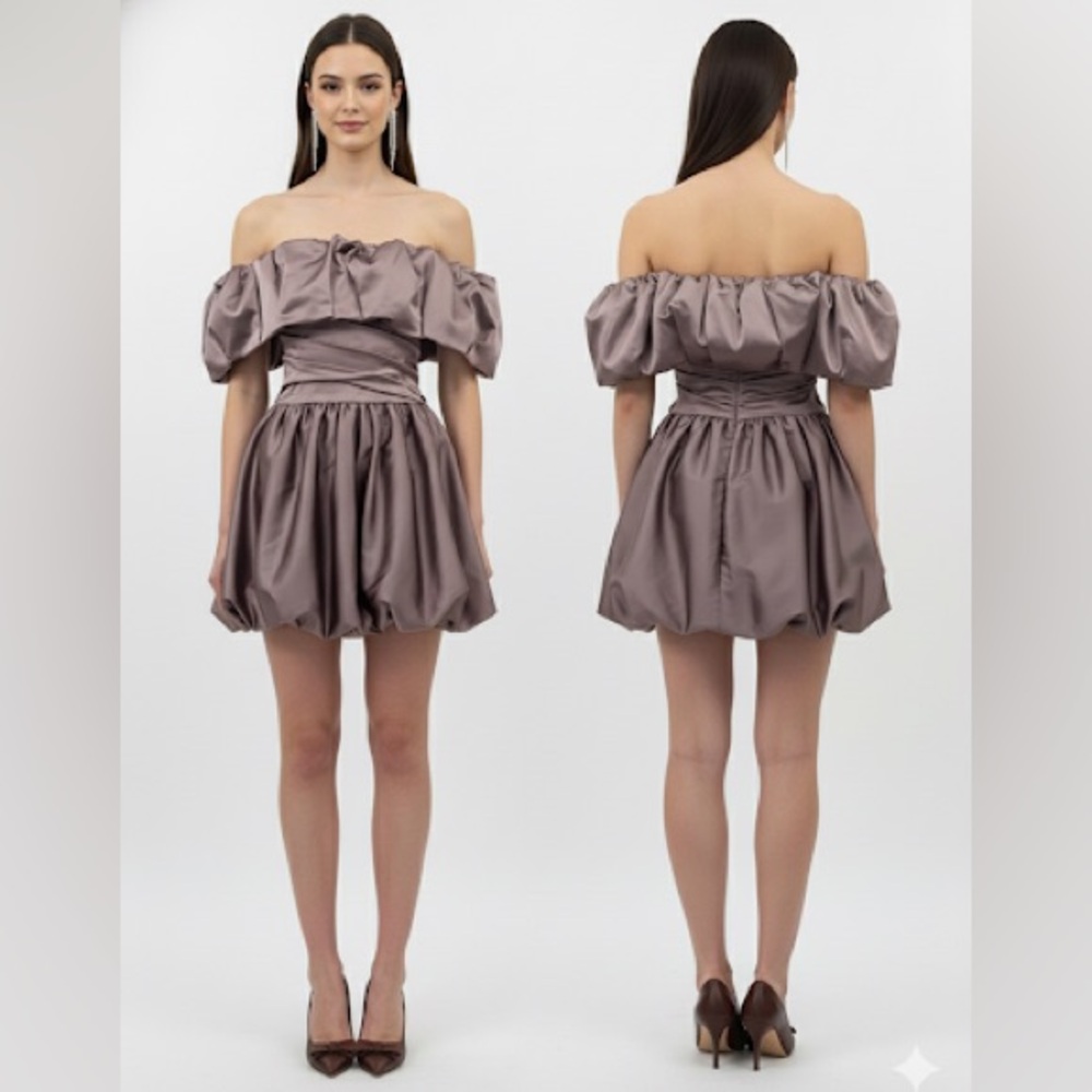 Jonathan Simkhai Rare Satin mini bubble dress in Size 4 NWOT